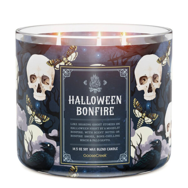 Halloween Bonfire 3-Docht-Kerze 411g