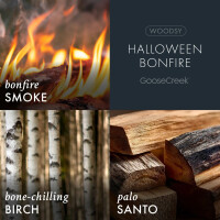 Halloween Bonfire 3-Docht-Kerze 411g