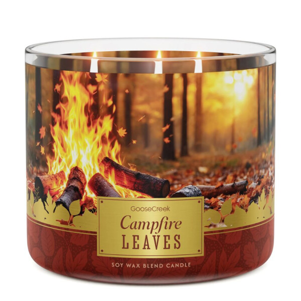 Campfire Leaves 3-Docht-Kerze 411g