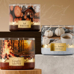 Campfire Leaves 3-Docht-Kerze 411g
