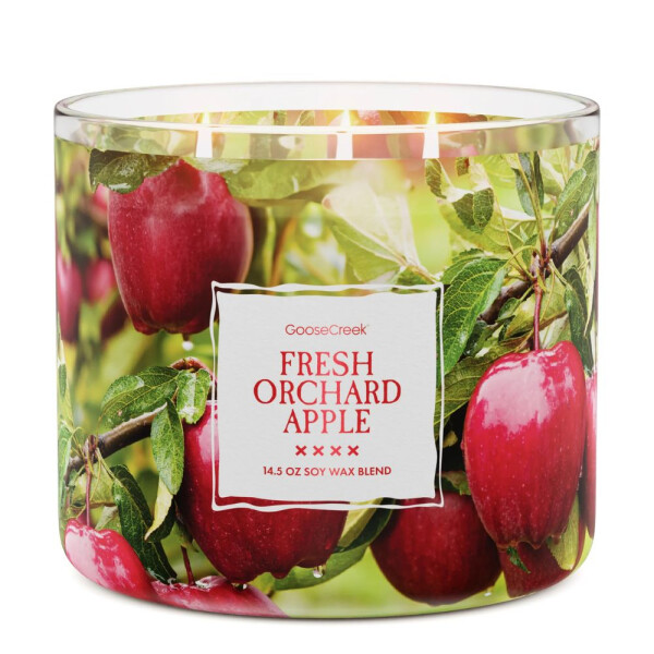 Fresh Orchard Apple 3-Wick-Candle 411g