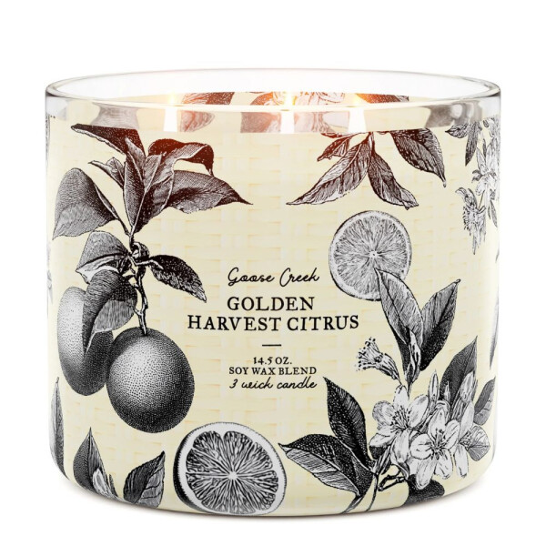 Golden Harvest Citrus 3-Docht-Kerze 411g