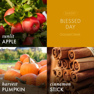 Blessed Day 3-Docht-Kerze 411g