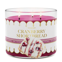 Cranberry Shortbread 3-Wick-Candle 411g