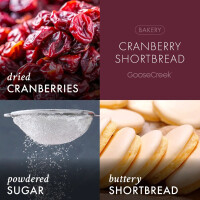 Cranberry Shortbread 3-Wick-Candle 411g