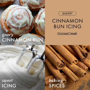 Cinnamon Bun Icing 3-Wick-Candle 411g