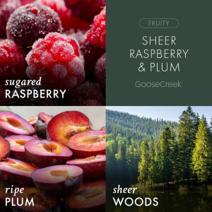 Sheer Raspberry &amp; Plum 3-Docht-Kerze 411g