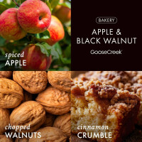 Apple & Black Walnut 3-Docht-Kerze 411g