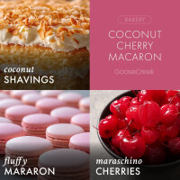 Coconut Cherry Macaron 3-Wick-Candle 411g