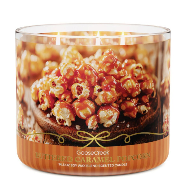 Buttered Caramel Popcorn 3-Docht-Kerze 411g