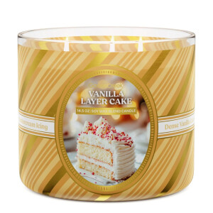 Vanilla Layer Cake 3-Docht-Kerze 411g