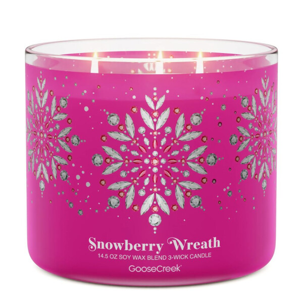 Snowberry Wreath 3-Wick-Candle 411g