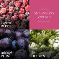 Snowberry Wreath 3-Wick-Candle 411g