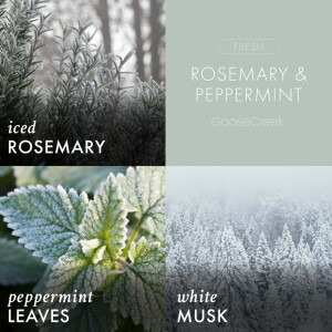 Rosemary & Peppermint 3-Wick-Candle 411g