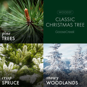 Classic Christmas Tree 3-Wick-Candle 411g