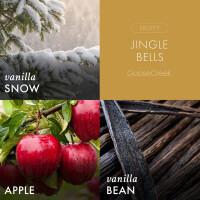 Jingle Bells 3-Docht-Kerze 411g