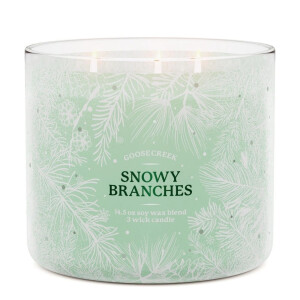 Snowy Branches 3-Docht-Kerze 411g