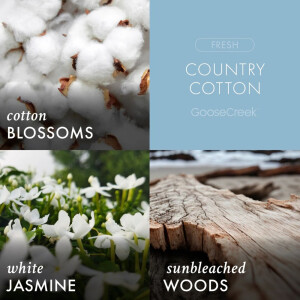 Country Cotton 3-Docht-Kerze 411g