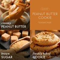 Peanut Butter Cookie 3-Docht-Kerze 411g