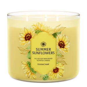 Summer Sunflowers 3-Docht-Kerze 411g