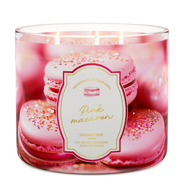 Pink Macaron 3-Wick-Candle 411g