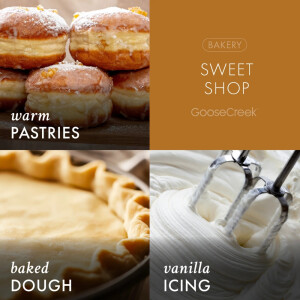 Sweet Shop 3-Docht-Kerze 411g