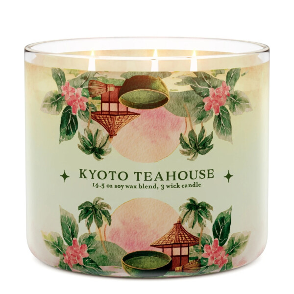 Kyoto Teahouse 3-Wick-Candle 411g