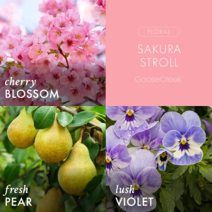 Sakura Stroll 3-Docht-Kerze 411g