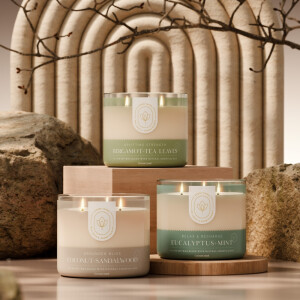 Bergamot & Tea Leaves 3-Docht-Kerze 411g