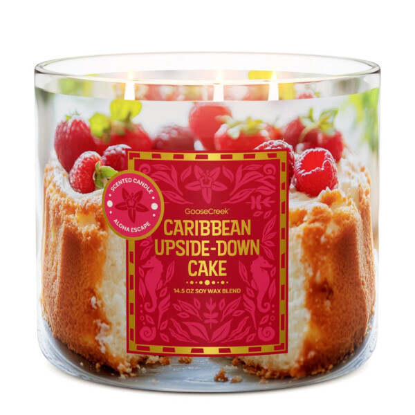 Caribbean Upsidedown Cake 3-Wick-Candle 411g