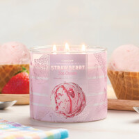 Strawberry Ice Cream 3-Docht-Kerze 411g