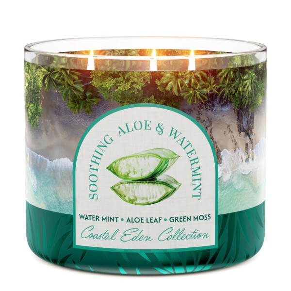 Soothing Aloe & Watermint 3-Docht-Kerze 411g