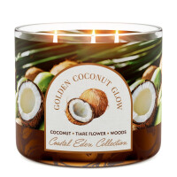 Golden Coconut Glow 3-Docht-Kerze 411g