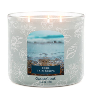 Cool Rain Drops 3-Docht-Kerze 411g