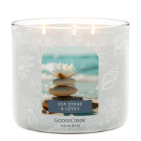 Seastone & Lotus 3-Wick-Candle 411g