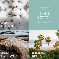 Island Cotton 3-Wick-Candle 411g