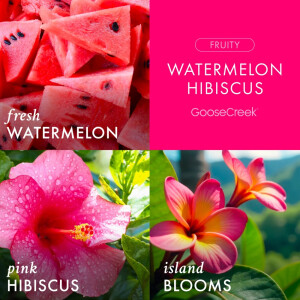 Watermelon Hibiscus 3-Docht-Kerze 411g