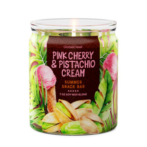 Pink Cherry & Pistachio Cream 1-Docht-Kerze 198g