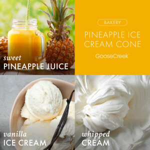 Pineapple Ice Cream Cone 1-Docht-Kerze 198g