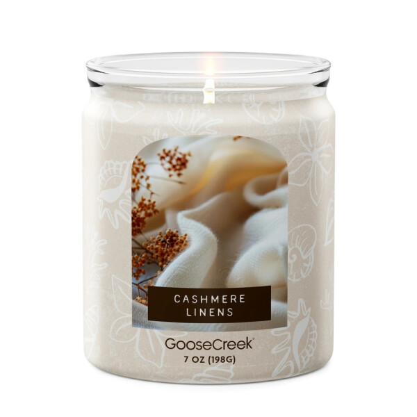 Cashmere Linens 1-Docht-Kerze 198g