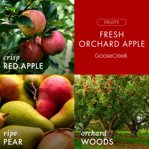 Fresh Orchard Apple 3-Wick-Candle 411g