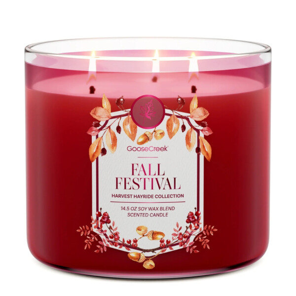 Fall Festival 3-Docht-Kerze 411g