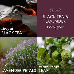 Black Tea & Lavender 3-Wick-Candle 411g