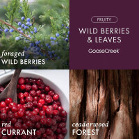 Wild Berries & Leaves 3-Docht-Kerze 411g