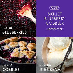 Skillet Blueberry Cobbler 3-Wick-Candle 411g