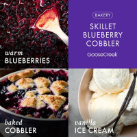 Skillet Blueberry Cobbler 3-Wick-Candle 411g