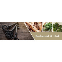 Burlwood & Oak 2-Docht-Kerze 680g
