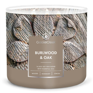 Burlwood & Oak 3-Wick-Candle 411g