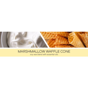 Marshmallow Waffle Cone 3-Docht-Kerze 411g
