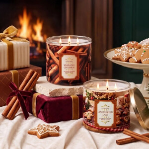 Gingerbread Lane 3-Docht-Kerze 411g